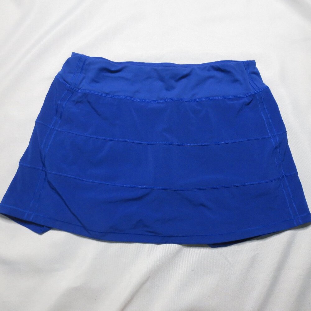 LULULEMON womens SKORTS royal BLUE yoga ATHLETIC running TENNIS sporty SIZE 8